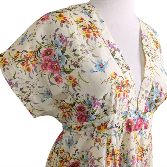 Daughters of the Revolution Floral Maxi Dress XS Boho Cottagecore Feminine Tier - Picture 5 of 11